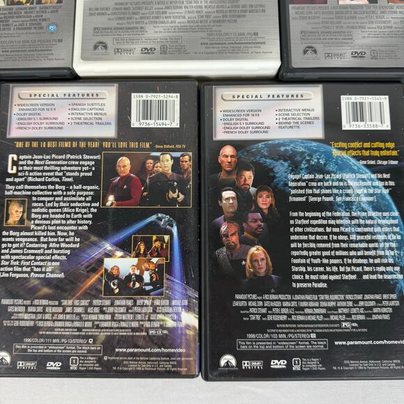 Star Trek Special Collector's Editions DVD Lot of 7 Wrath of Khan Nemesis - Picture 10 of 12